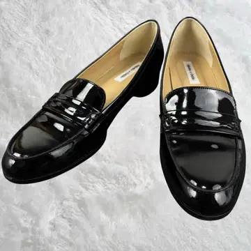 Odette e Odile 에나멜 코인 로퍼 23.5cm 블랙