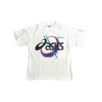 80~90년대 USA제 SOF TEE 아식스 티셔츠 화이트 아식스
