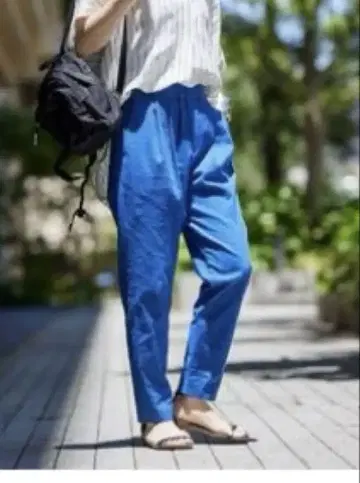 저널 스탠다드 워셔블 코튼 린넨 테이퍼드 팬츠