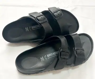 버켄스탁 애리조나 블랙 EVA 샌들 27cm