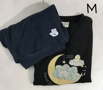 넨포챠무 룸웨어 상하의 M 사이즈 키미마로 남성용 파일 원단 돈키
