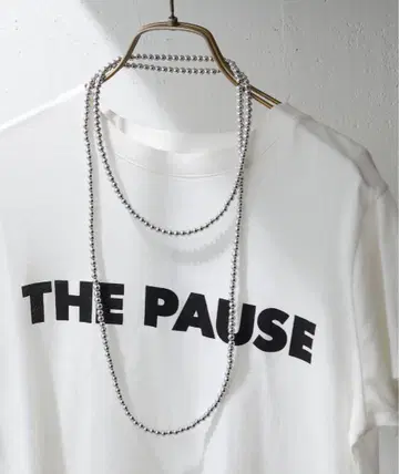 WhimGazette THE PAUSE 메탈 볼 롱 목걸이