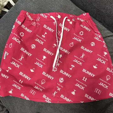 BUNNY JACK 로고 프린트 스커트