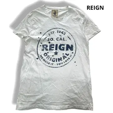 REIGN 티셔츠 화이트 M 프린트 이탈리아제