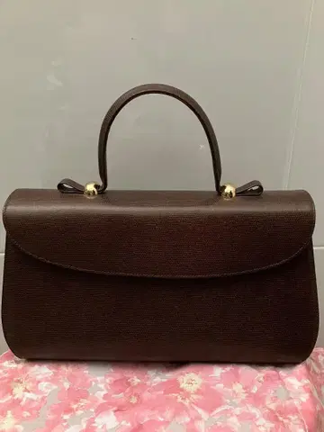 타케오니시다 브라운 핸드백 합성 피혁