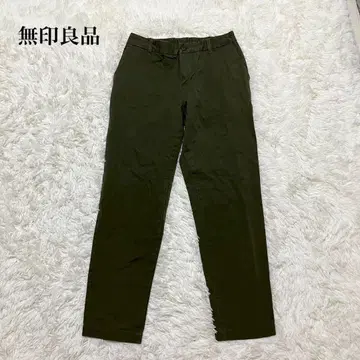 무인양품 치노 팬츠 빅 사이즈 캐주얼 팬츠 허리밴딩 무지
