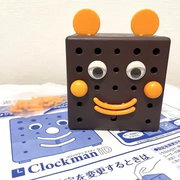 [작동 확인 완료] 클락맨 iD 브라운 시계 알람 로봇 단종