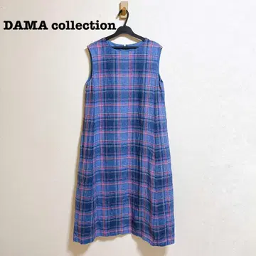 DAMA collection 린넨 100% 체크 원피스