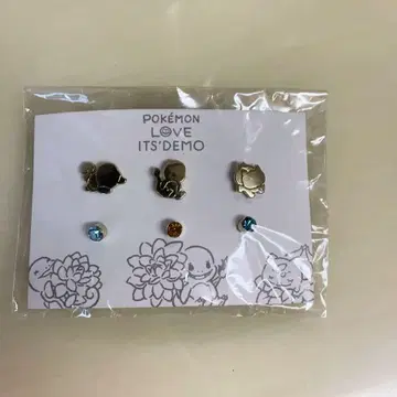 새상품 이츠데모 포켓몬 삼총사 귀걸이