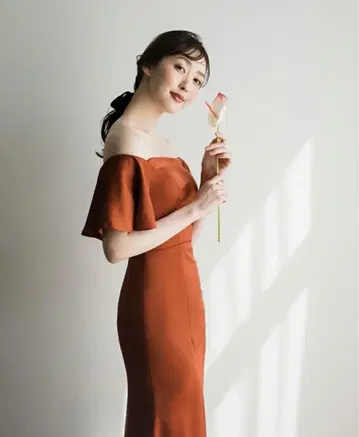 오프숄더 웨딩 드레스, 결혼식, 2차 모임, 웨딩 사진