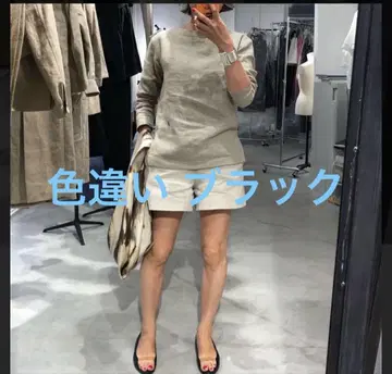 매디슨 블루 보트넥 블랙 검정 린넨 풀오버 01