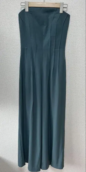 LAGUNAMOON LADY 라구나문 핀턱 베어 팬츠 드레스 그린 S