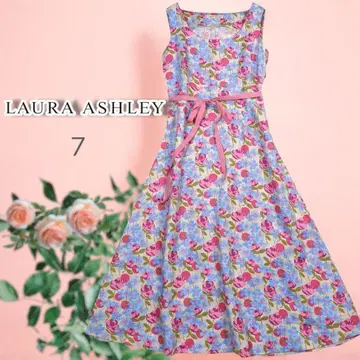 로라 애슐리 Laura Ashley 롱 원피스 꽃무늬 린넨
