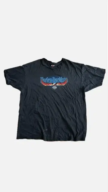 할리데이비슨 3XL 블랙 티셔츠 메이드 인 USA