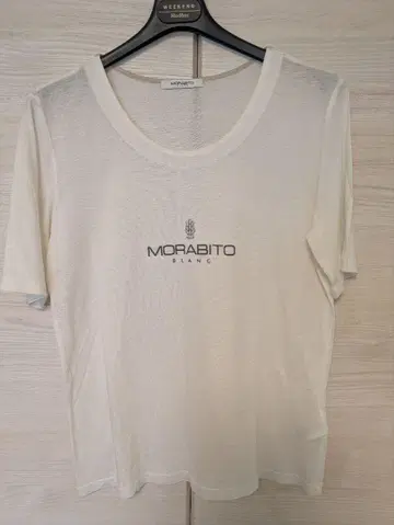 MORABITO BLANC 모라비토 브랜드 로고 티셔츠 흰색 화이트