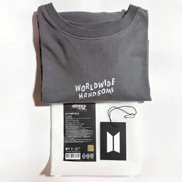 진 RUN SEOKJIN 탈록 투어 공식 티셔츠 그레이 S 사이즈