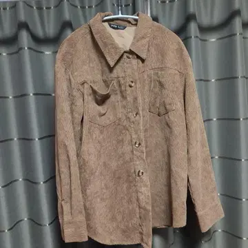 SHEIN 브라운 코듀로이 셔츠 자켓 S