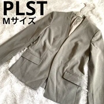 PLST 웜 리저브 칼라리스 자켓 라이트 그레이
