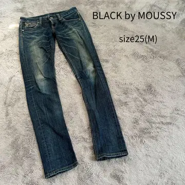 BLACK by MOUSSY 데님 청바지 스트레이트 데님 25