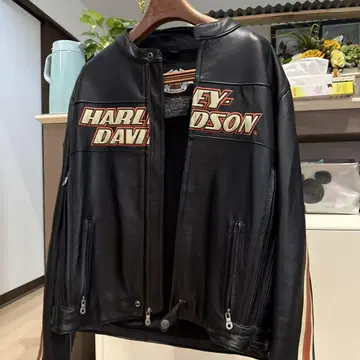 HARLEY-DAVIDSON 블랙 가죽 자켓