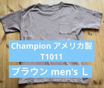Champion 미국제 T1011 브라운 티셔츠 L