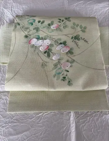 여름 오비 나고야 오비 와카나 색하기 명주