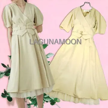 라그나문 LAGUNAMOON 카슈쿨 벨트 원피스 롱 원피스