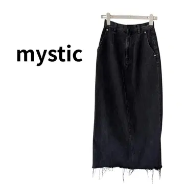 mystic 블랙 타이트 스커트