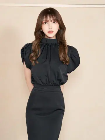 Darich 백 리본 개더링 탑