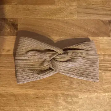 새상품급! marihoja 베이지 리브 헤어밴드