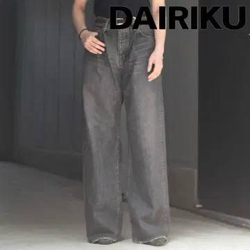 다이라쿠 와이드 빈티지 데님 팬츠