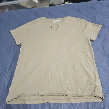 OFF-WHITE MAIN LABEL 베이지 티셔츠