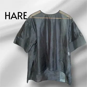 HARE 하레 반팔 시어 탑 네이비 프리 사이즈