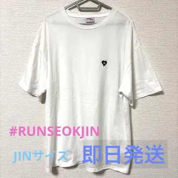 BTS 진 RUNSEOKJIN in JAPAN 투어 티셔츠 화이트