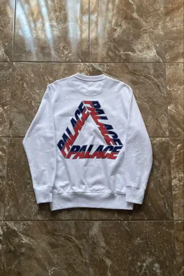 Palace 화이트 맨투맨 S 사이즈