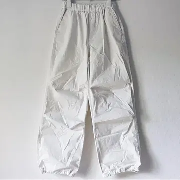 무인양품 MUJI 파라슈트 이지 팬츠 M 화이트 화이트 신사
