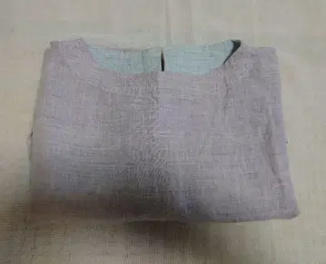 신상품  카이세도 썸머 린넨 샴브레이 빅 포켓 셔츠 라벤더