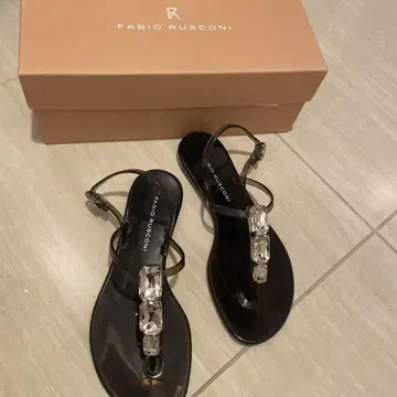 FABIO RUSCONI 스퀘어 비쥬 PVC 샌들 TI PVC