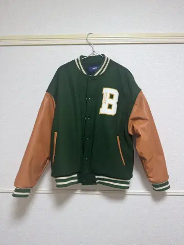 그린 오렌지 바시티 자켓 XL