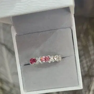 핑크 보석 반지