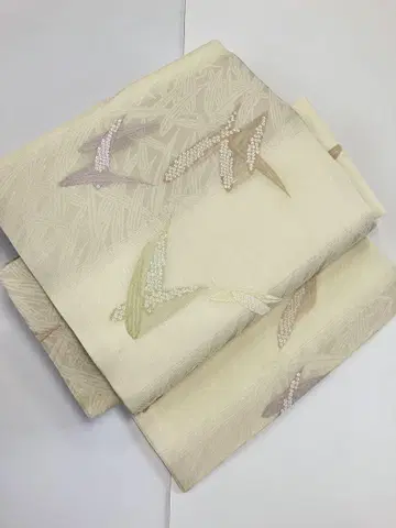 재봉 완성 나고야 오비 미사용 새상품 순수 실크 니시진 비단 No.264