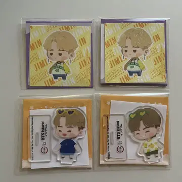 bts 인더솜 스시로 콜라보 아크릴 스탠드 씰 지민 태현
