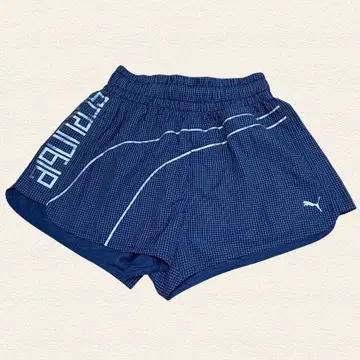 푸마 숏 팬츠 하프 팬츠 네이비 러닝