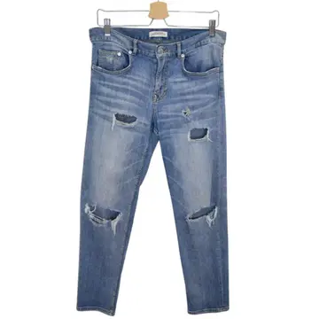 자라 우먼 ZARA WOMAN 크러쉬 데님 팬츠