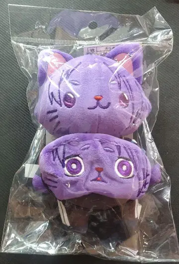 블루 록 안대가 달린 봉제 인형 키링 미카게 레오