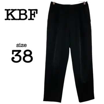 새상품급 KBF 슬랙스 턱 팬츠 [38] 하의 블랙 C2994