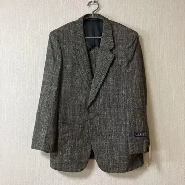 미사용 새상품 ELCID 그레이 계열 헤링본 테일러드 자켓