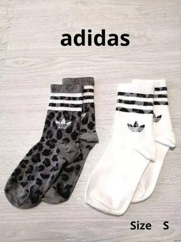 아디다스 오리지널 레오파드 크루 삭스 Size S 2켤레 PAC