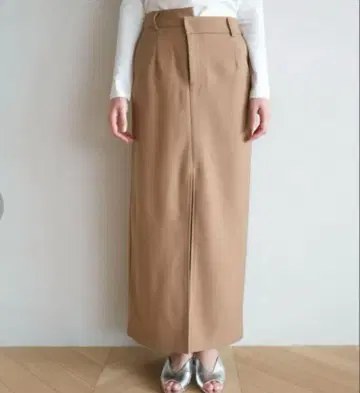searoomlynn waist 비대칭 슬릿 스커트 M 모카