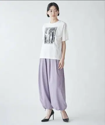 미사용 새상품 BEATRICE 라벤더 파라슈트 팬츠